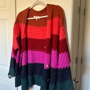 Haptics colorful cardigan (large)